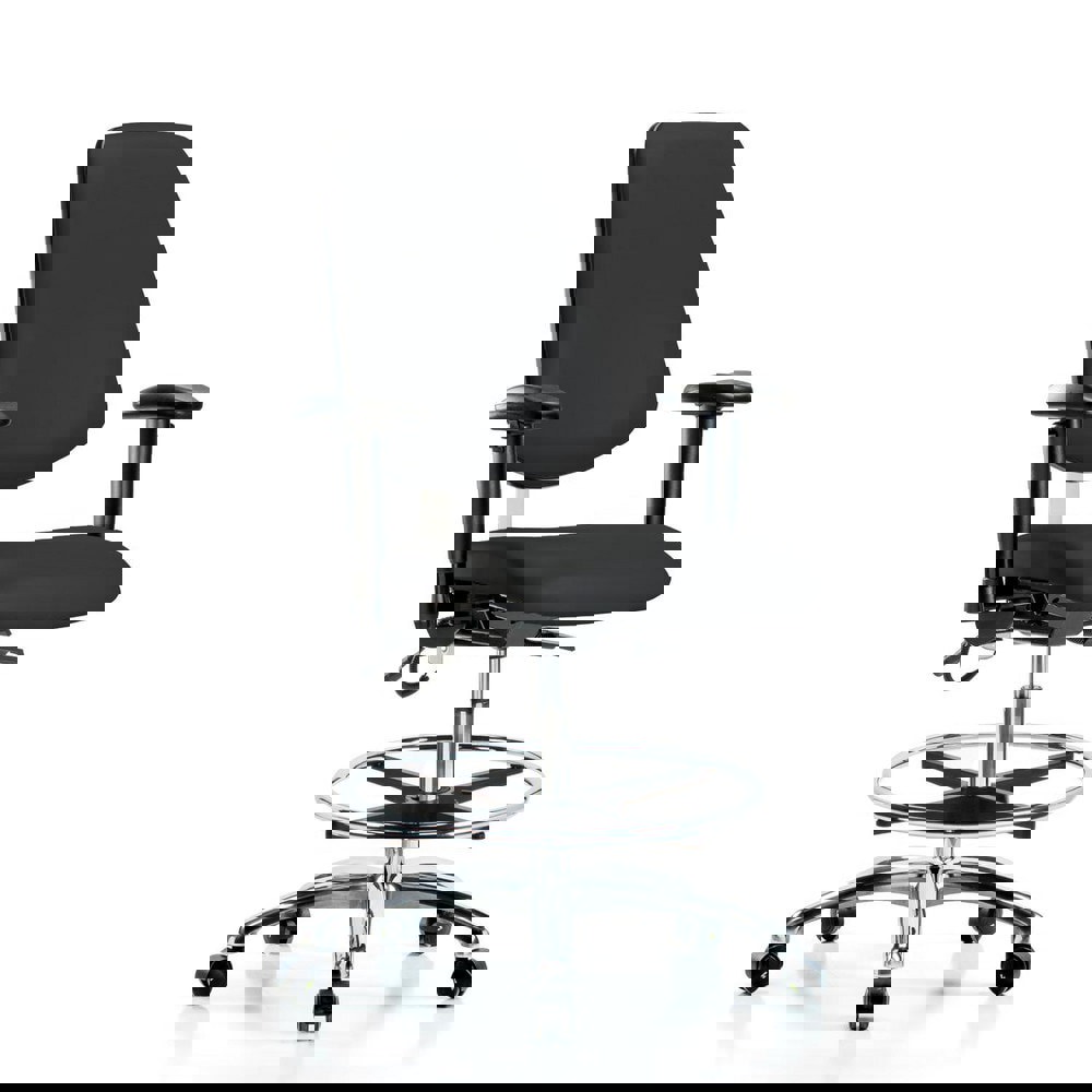 Task Chair: ESD Vinyl, Black